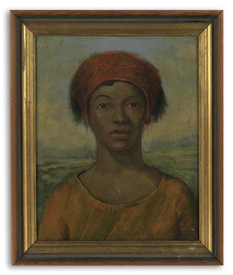 CLOYD LEE BOYKIN (1877 - 1957) Untitled (Woman with a Red Hat).
